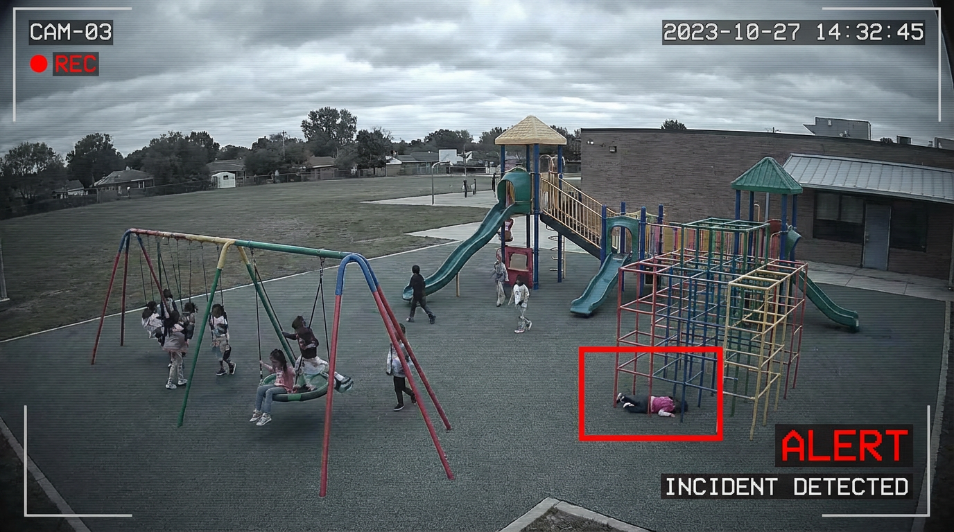 Playground incident detection in action