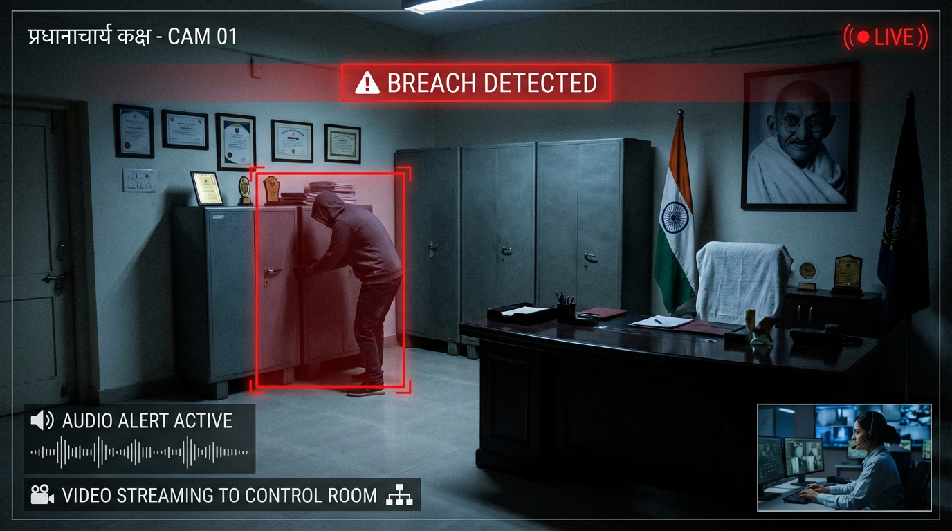 Theft prevented — real-time alert to control room