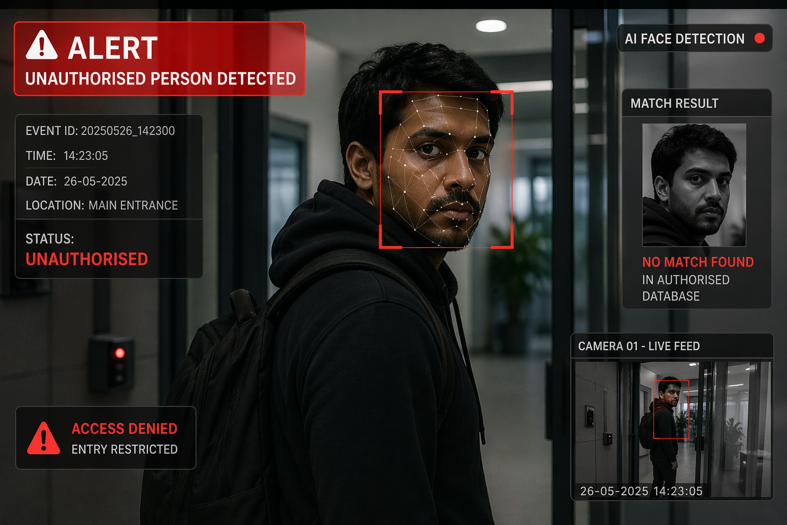 Unauthorized Face Detection